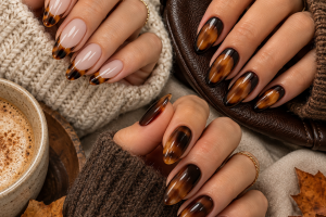Die besten 3 Herbst Nägel Tortoiseshell Ideen die deinen Herbstlook sofort luxuriöser wirken lassen