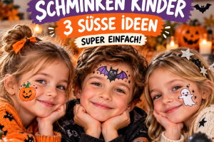 Halloween Schminken Kinder mit den 3 süßesten und einfachsten Ideen zum Nachmachen Halloween Schminken Kinder mit den 3 süßesten und einfachsten Ideen zum Nachmachen