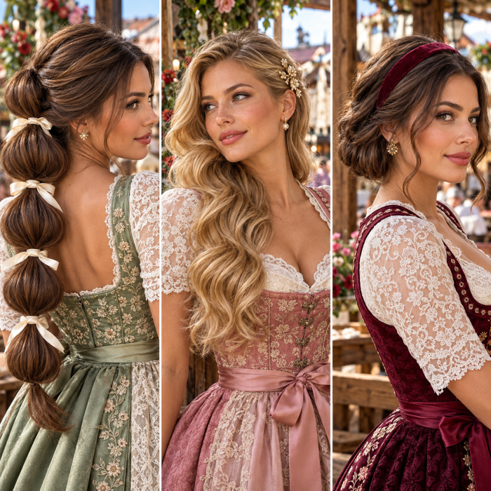 Oktoberfest Frisur einfach ohne Flechten Die Top 3 schönsten Looks die garantiert alle Blicke auf sich ziehen