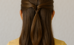 🧚‍♀️ Der halbe Pferdeschwanz mit Twist