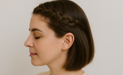 🎨 Flechtkranz light – auch mit kurzen Haaren machbar