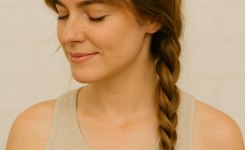 🪷 Geflochtener Zopf mit Boho-Vibes – Lässig und locker 🪷 Geflochtener Zopf mit Boho-Vibes – Lässig und locker