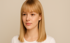 🎀 Glatte Frisuren mit Pony für schulterlange blonde Haare 🎀 Glatte Frisuren mit Pony für schulterlange blonde Haare