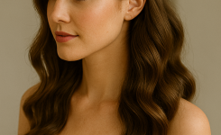👑 Halb hochgesteckt mit Locken – der Klassiker mit Twist