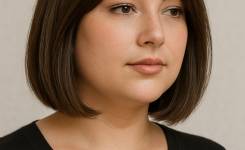 💇‍♀️ Long Bob mit seitlichem Pony – sanfte Streckung inklusive