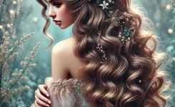 1. Feen Frisuren für lange Haare mit Locken