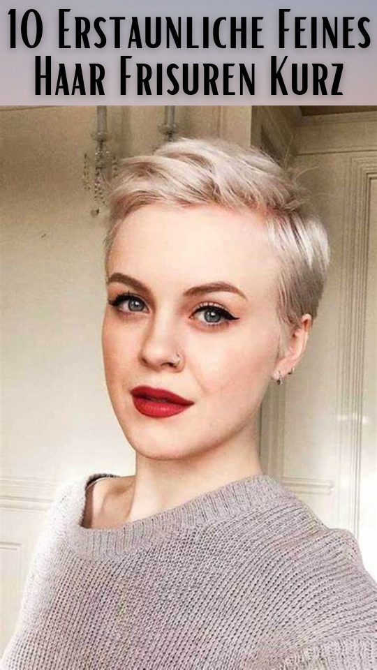 Permalink to 10 Erstaunliche Feines Haar Frisuren Kurz für ein Frisches Aussehen 🌟
