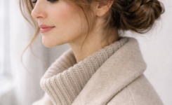 10 Winter Frisuren ohne Hitze Der niedrige geflochtene Dutt