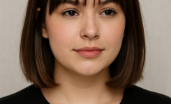 10. Mittellanger Haarschnitt für ein rundes Gesicht mit Pony – aber nur der richtige Pony 10. Mittellanger Haarschnitt für ein rundes Gesicht mit Pony – aber nur der richtige Pony