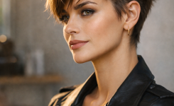 2 Der freche unordentlicher pixie-haarschnitt mit Undercut