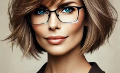 2. Der kurze Bob mit sanften Stufen – Eleganz trifft Volumen