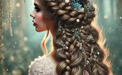 2. Geflochtene Feen Frisuren für lange Haare