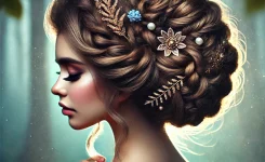 3. Hochgesteckte Feen Frisuren für lange Haare
