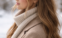5 Winter Frisuren ohne Hitze Der lockere Half Bun