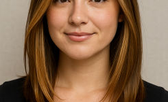 8. Mittellang mit Face-Framing Strähnen 8. Mittellang mit Face-Framing Strähnen