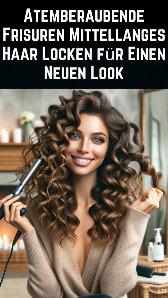 Permalink to Atemberaubende Frisuren Mittellanges Haar Locken für Einen Neuen Look