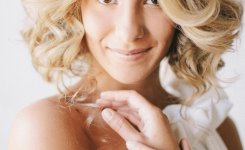 Blond bob frisur hochzeit mittellange haare