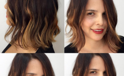 Bob damen frisuren mittellang gestuft ohne pony bilder mit highlights. Nicht geeignet für lockiges Haar.