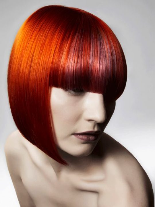 Permalink to Damen Kurz Rot Braun Glatt Bob Straehnen Ideen