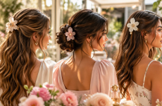 Die 3 besten Frisuren mit Blumen Klammer die sofort jünger und stilvoll wirken