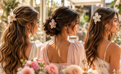 Die 3 besten Frisuren mit Blumen Klammer die sofort jünger und stilvoll wirken