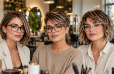Die 3 besten frisuren kurze haare brille rundes gesicht die sofort schlanker wirken