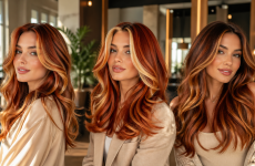 Die 3 besten kupfer haare mit blonden strähnen Ideen die sofort jünger wirken