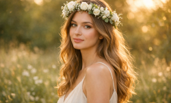 Die 3 schönsten Blumenkranz Haare Ideen die wirklich alle Blicke auf sich ziehen