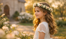 Die 3 schönsten erstkommunion frisur mit blumenkranz die jedes Mädchen wie eine kleine Prinzessin strahlen lassen