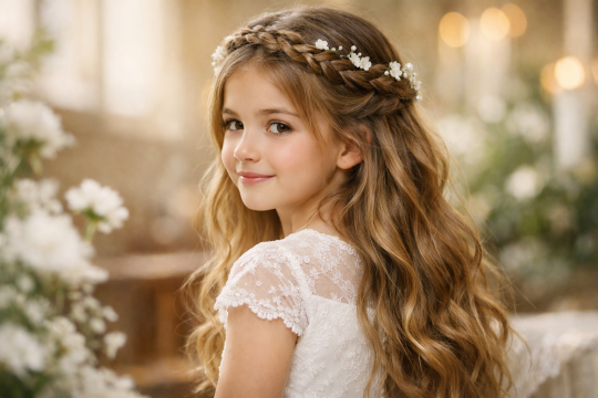 Permalink to Die 3 schönsten frisur kommunion lange haare die jedes Mädchen strahlen lassen