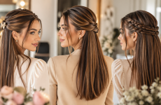 Die 3 schönsten halboffene frisur glatte haare Ideen die sofort eleganter wirken