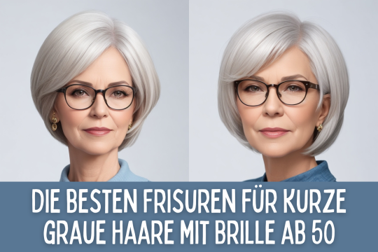 Permalink to Die besten Frisuren für kurze graue Haare mit Brille ab 50