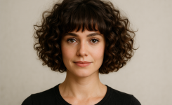 Diese Bob Frisur Locken Kurz mit Pony wirst du lieben