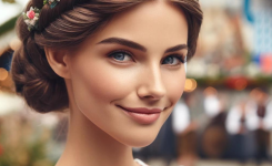 Einfacher Dirndl Frisur Tipp