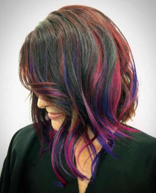 Permalink to Fransig frisuren bob mittellang Vollfarbe haare