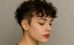 Freche Frisuren kurze Haare Locken mit Undercut und Pony 🎀