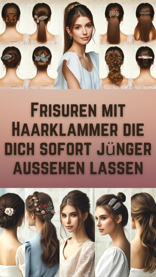 Permalink to Frisuren mit Haarklammer die dich sofort jünger aussehen lassen