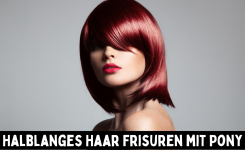 Halblanges Haar Frisuren mit Pony
