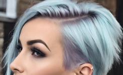 Halloween Frisuren für kurze Haare mit Strähnen Halloween Frisuren für kurze Haare mit Strähnen