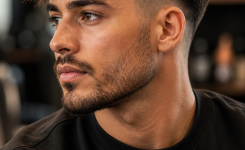 Low Taper Fade mit Textured Top für modernen Look