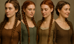 Magische Looks zum Selbermachen Die schönsten Mittelalter Frisuren Frauen zum Nachmachen