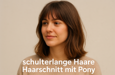 Mega stylisch und super easy Der schulterlange Haare Haarschnitt mit Pony ist zurück