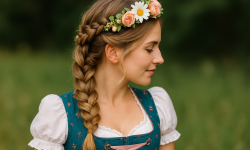 Oktoberfest Frisur leicht mit Flechtzopf & Accessoire – Die schönsten Ideen für dein Wiesn-Outfit 2025