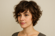 Pixie Cut für welliges Haar mit Pony Das ist der Trend auf den alle setzen
