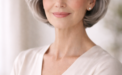 Platz 1 Weicher Bob Kurzschnitt als Königin der kurzen grauen frisuren ab 60