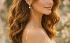 Platz 1 frisur hochzeitsgast mittellang Der romantische Half Up Look