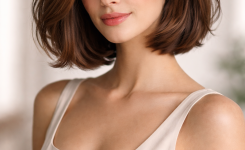 Platz 1 – Der klassische kinnlange Bob zeitlos und elegant