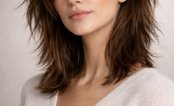 Platz 2 Abgehackte Frisuren im modernen Shag Look