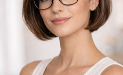 Platz 2 Der klassische Bob modern interpretiert mit Brille