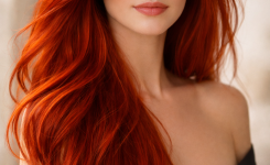 Platz 2 Feuerrot für lange rote Haare